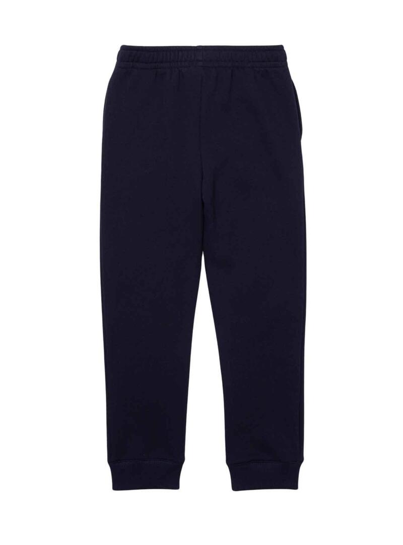 Pantaloni Logo Lacoste per Bambino Blu Navy