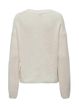 Pullover Only Bella Life Relaxed per Donna Beige