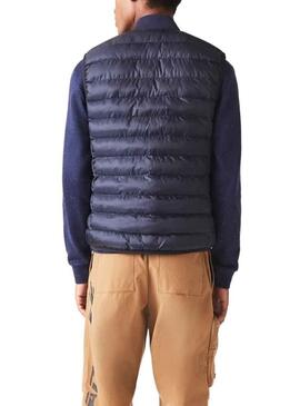 Gilet Lacoste Waterproof per Uomo Blu Navy