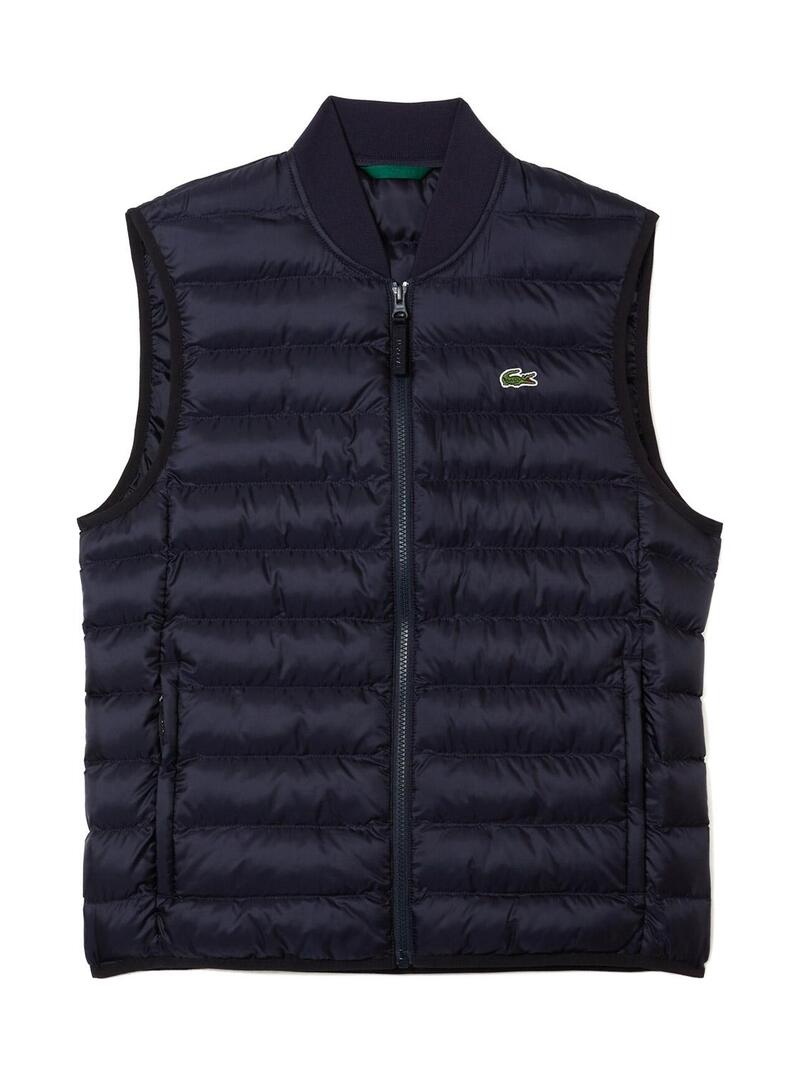 Gilet Lacoste Waterproof per Uomo Blu Navy