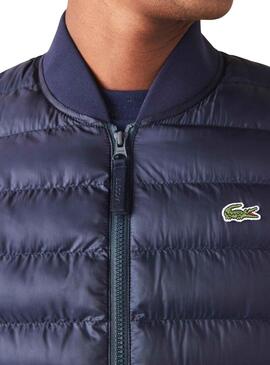 Gilet Lacoste Waterproof per Uomo Blu Navy