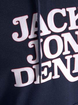 Felpa Jack & Jones Rack per Uomo Blu Navy