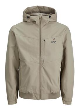 Giacca Jack & Jones Snap Beige per Uomo