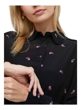 Camicia Pepe Jeans Priscila Paisley Nero Donna