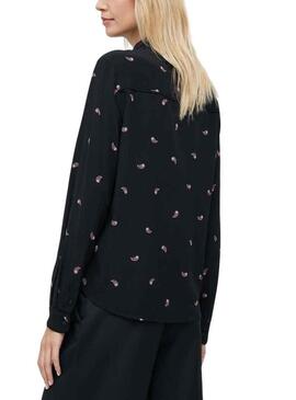 Camicia Pepe Jeans Priscila Paisley Nero Donna