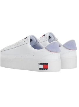 Sneakers Jeans Tommy Vulcanized Biancos Donna