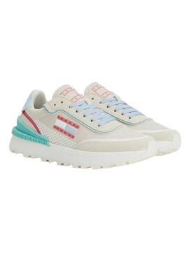 Sneakers Tommy Jeans Tech Runer Beige Donna