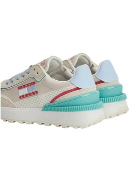 Sneakers Tommy Jeans Tech Runer Beige Donna