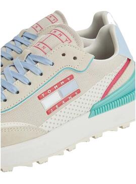 Sneakers Tommy Jeans Tech Runer Beige Donna