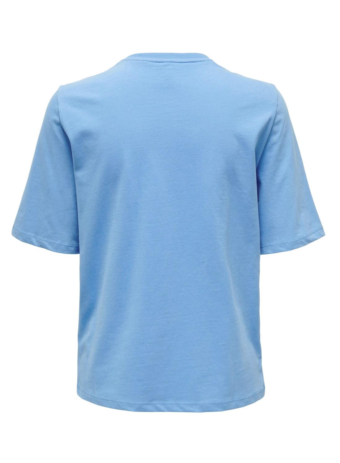 T-Shirt Only Eloise Boxy Blu per Donna