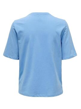 T-Shirt Only Eloise Boxy Blu per Donna