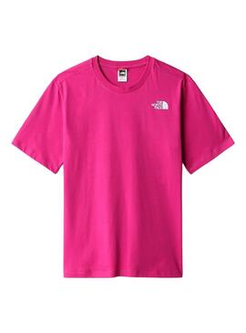 T-Shirt The North Face Relaxed Fucsia per Donna
