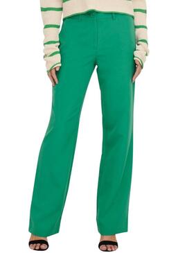 Pantaloni Only Lana Berry Medio Verde per Donna