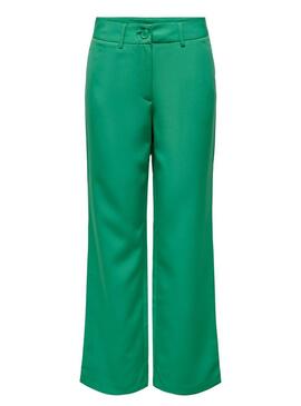 Pantaloni Only Lana Berry Medio Verde per Donna