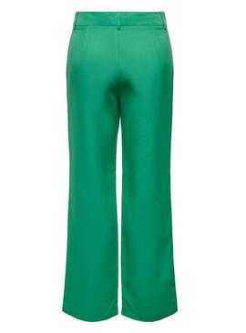 Pantaloni Only Lana Berry Medio Verde per Donna