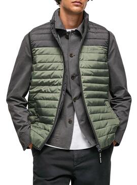 Gilet Pepe Jeans Connel Gillet Lavato Verde