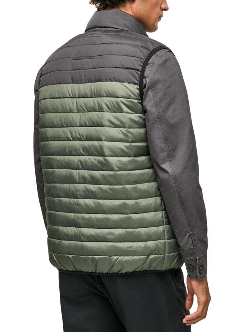 Gilet Pepe Jeans Connel Gillet Lavato Verde