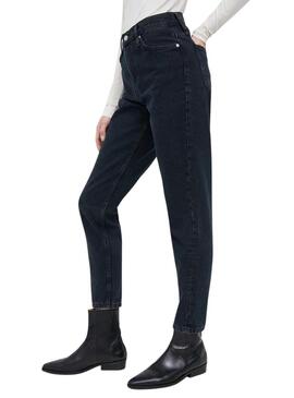 Jeans Calvin Klein Mom Nero per Donna
