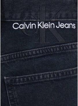 Jeans Calvin Klein Mom Nero per Donna