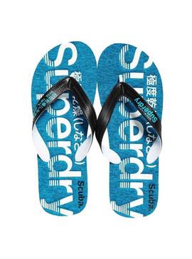 Flip Flops Superdry Scuba Grit Blue Men