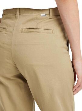 Pantaloni Levis Chino Beige per Donna