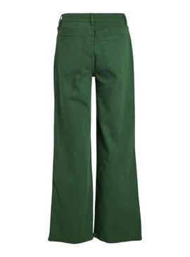 Pantaloni Jeans Vila Vigree Verde per Donna