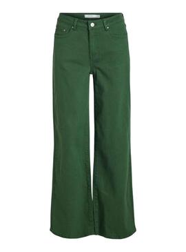 Pantaloni Jeans Vila Vigree Verde per Donna