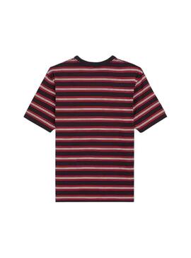 T-Shirt Levis Strisce Rosso e Blu per Uomo