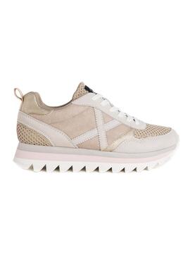 Sneakers Munich Ripple 44 Beige per Donna