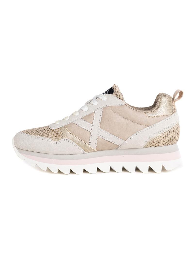 Sneakers Munich Ripple 44 Beige per Donna