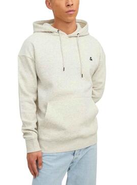 Felpa Jack and Jones Jestar Bianco per Uomo