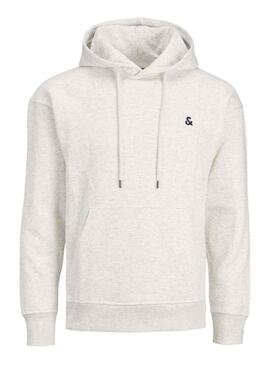 Felpa Jack and Jones Jestar Bianco per Uomo