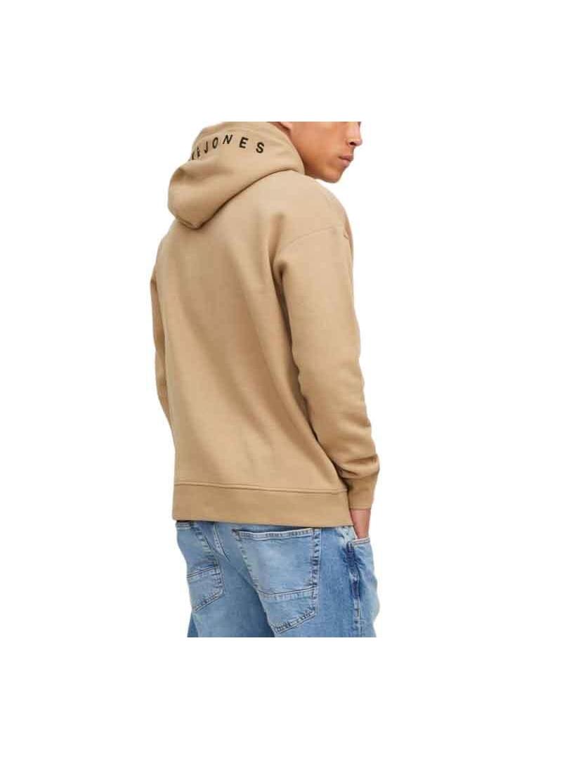 Felpa Jack and Jones Jestar Beige per Uomo