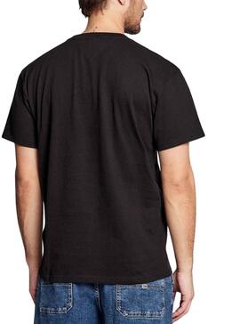 T-Shirt Tommy Jeans Logo Radial Nero