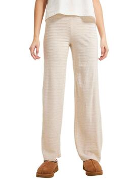 Pantaloni Only Cata beige per Donna