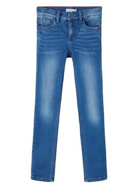 Pantaloni Jeans Name It Theo Blu per Bambino