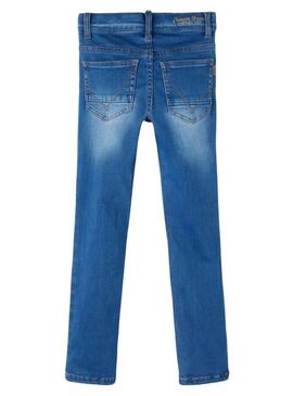 Pantaloni Jeans Name It Theo Blu per Bambino