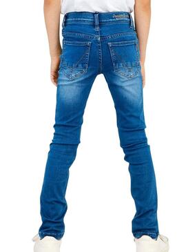 Pantaloni Jeans Name It Theo Blu per Bambino