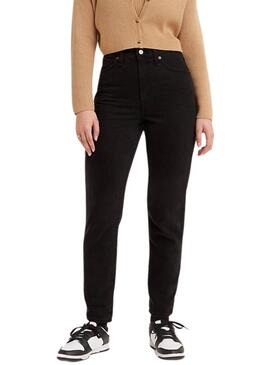 Jeans Levis High Vita mamma Nero Donna