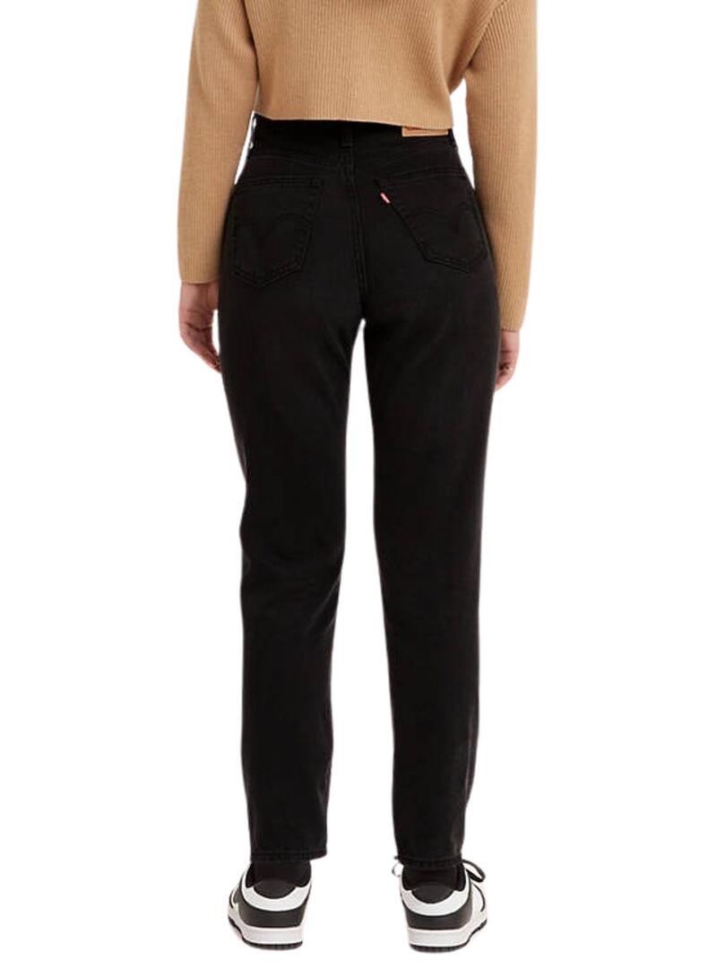 Jeans Levis High Vita mamma Nero Donna