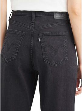 Jeans Levis High Vita mamma Nero Donna
