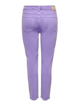 Pantaloni Jeans Only Emily Lila per Donna