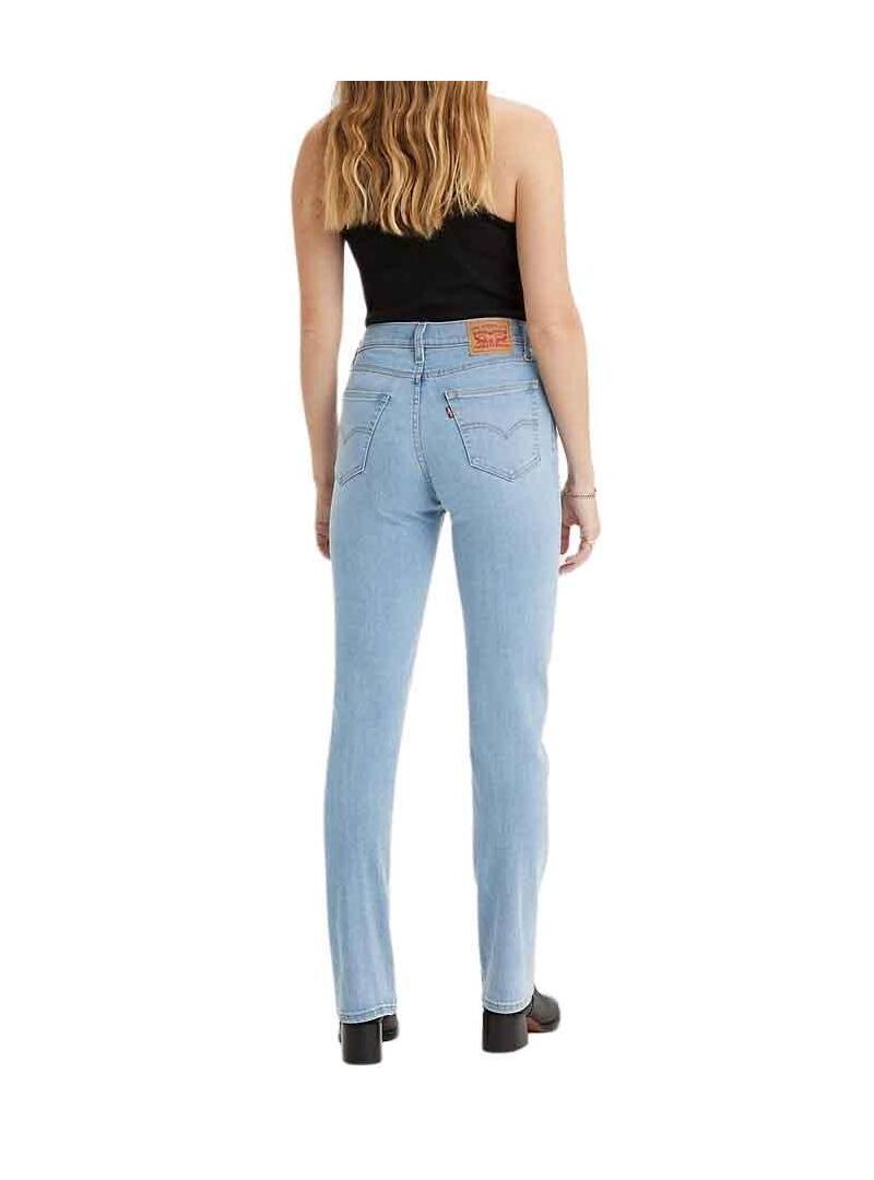 Pantaloni Jeans Levis 724 Light Denim per Donna