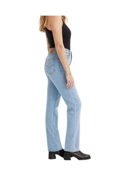 Pantaloni Jeans Levis 724 Light Denim per Donna