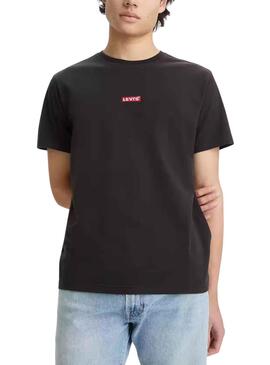 T-Shirt Levis Relaxed Baby Nero per Uomo