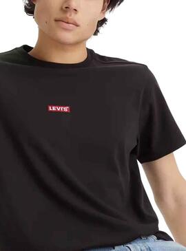 T-Shirt Levis Relaxed Baby Nero per Uomo