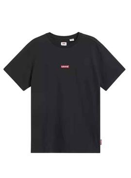 T-Shirt Levis Relaxed Baby Nero per Uomo