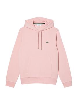 felpa lacoste rosa