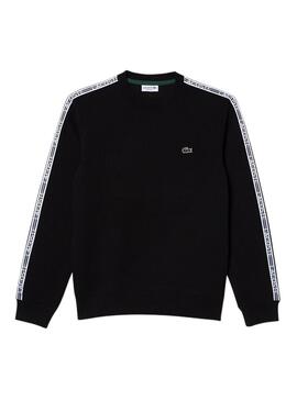 Felpa Lacoste Streetwear Nero per Uomo