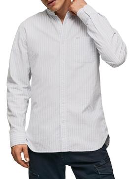 Camicia Pepe Jeans Leyton Bianco per Uomo